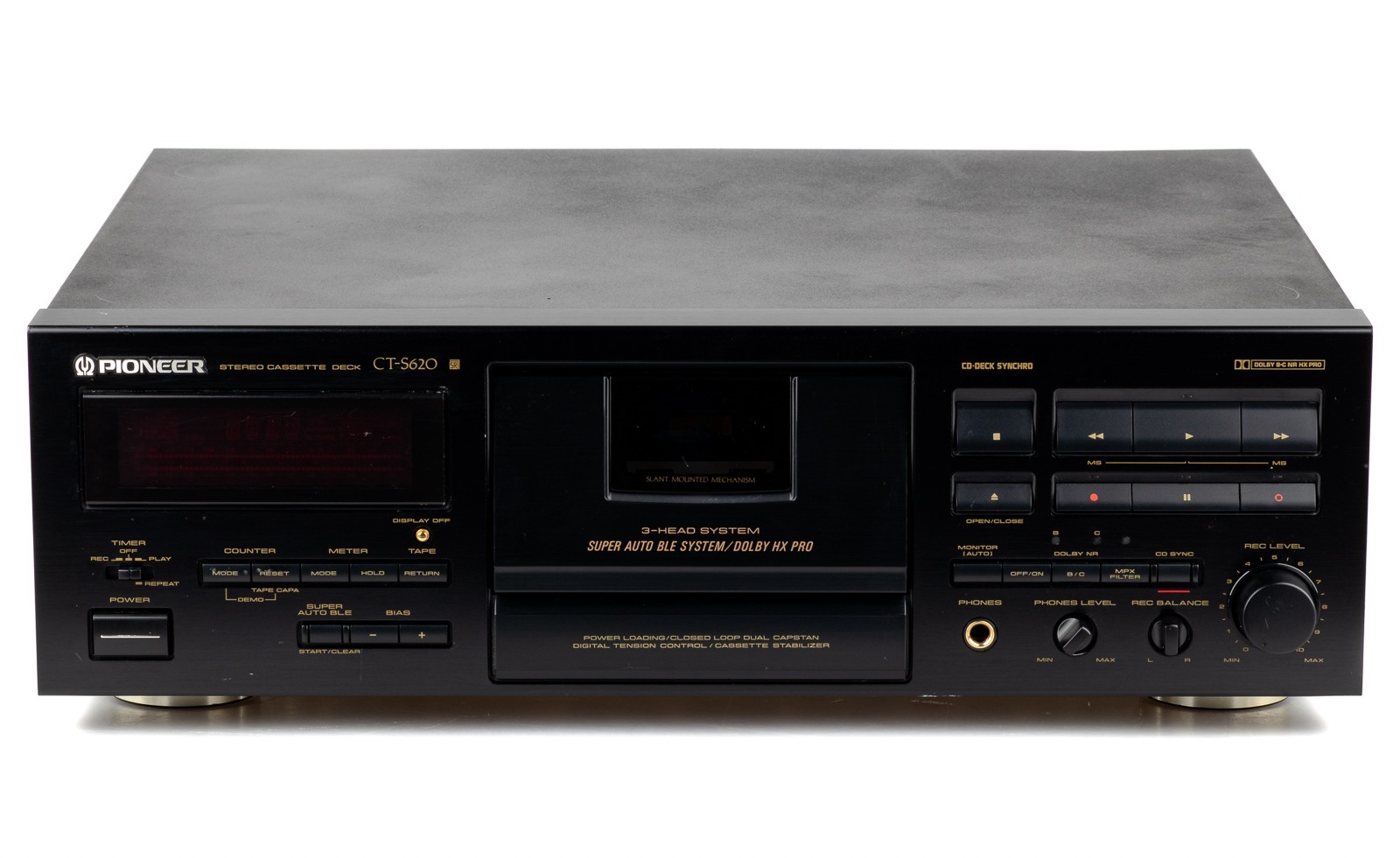 PioneerCT-S6203-TêtesLecteurDeCassettesNoir/Révisé2AnsDeGarantie#4