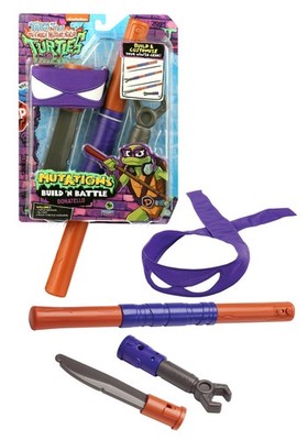 TMNT Mutations Build N Battle Donatello Bo Staff Role Play Set New in Box