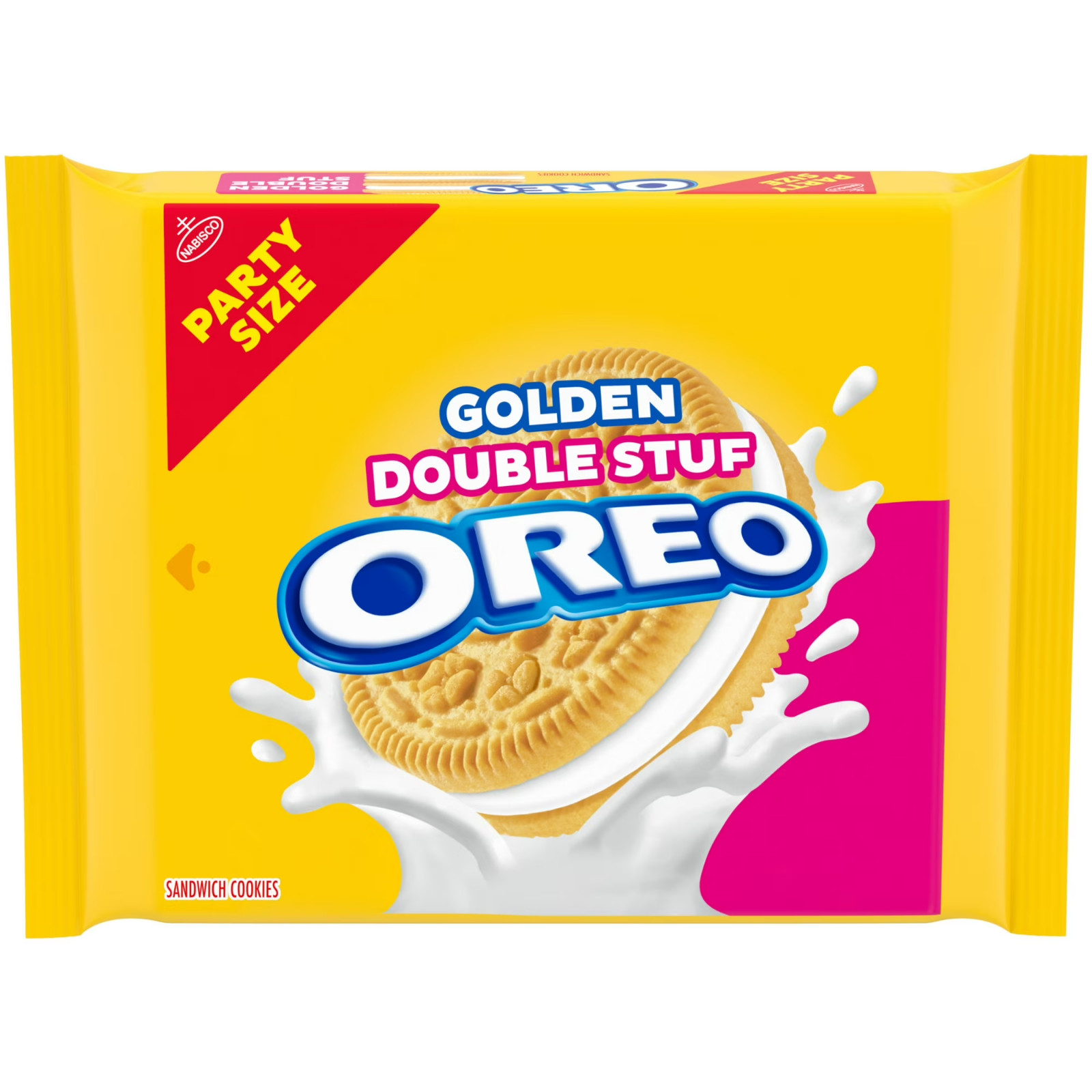 Galletas sandwich doradas OREO Double Stuf, tamaño fiesta, 24,95 oz envío gratuito