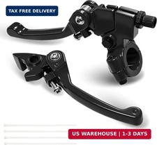 Dirt Bike Folding Clutch Brake Lever Set - 7/8" 22mm Aluminum Levers for Motoc