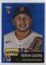 2022 Topps Chrome Platinum Anniversary Blue Prism Refractor Kervin Castro 0o2b