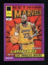 2021-22 Panini Donruss Net Marvels Press Proof Purple LeBron James #2 9l4