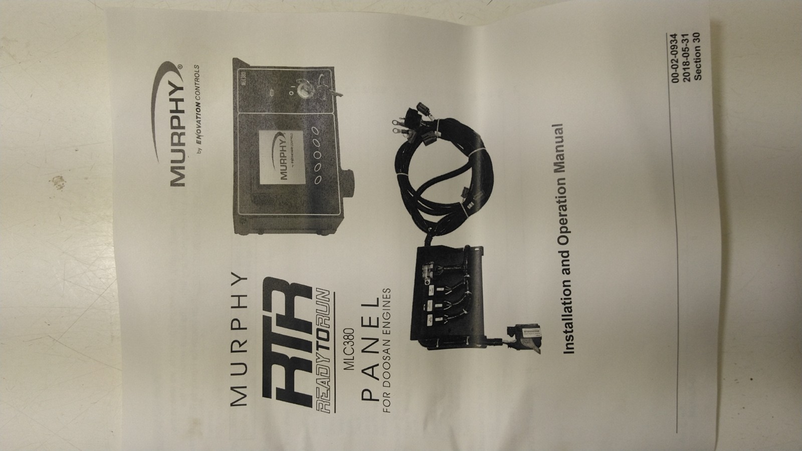 Murphy 12V G2 Engines Ready To Run Panel For D18/D24/D34 Engines (NEW)