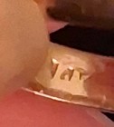 Vintage Heirloom 1943 Dated 14K Yellow Gold Wedding Band 5 Diamonds Inscribed  — photo 3