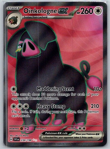 Oinkologne ex 234/198 Ultra Rare Scarlet & Violet Pokemon Holo Near Mint