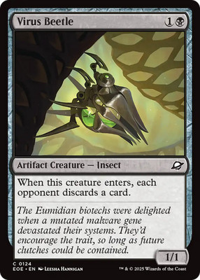 x4 Virus Beetle EOE Edge of Eternities MTG 124 M/NM 4x