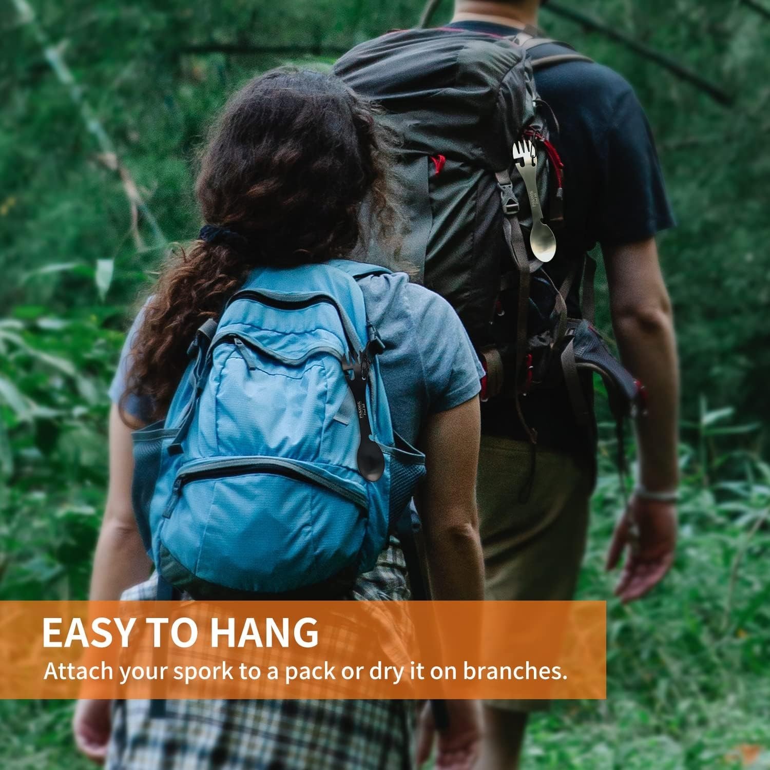 5-in-1 Utility Tactical Spork, Stainless Steel Spoon & Bottle Opener, Fork & ...