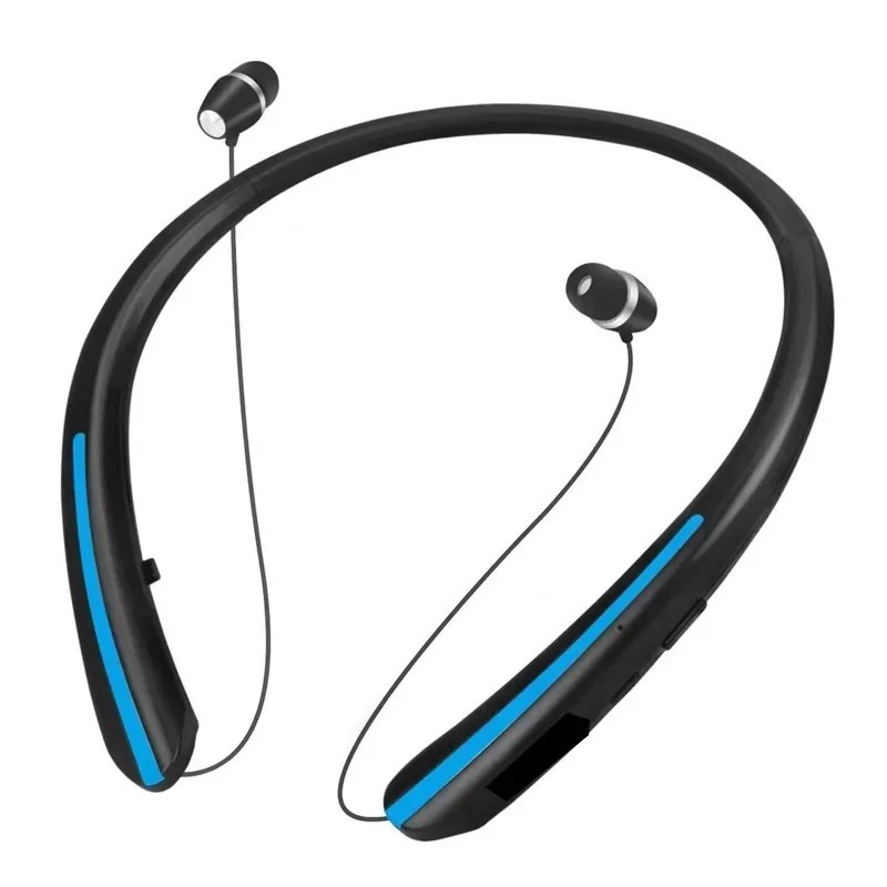 Bluetooth Headphones Neckband Retractable, Wireless Earbuds waterproof