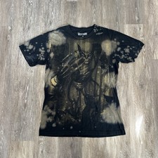 2011 Wolverine All Over Print T-Shirt Marvel Comics L AOP Y2K Bleach Stained