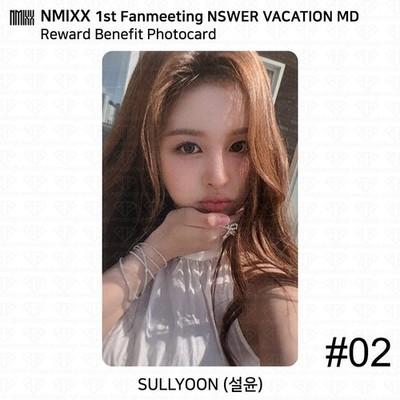 NMIXX 1st Fanmeeting NSWER Vacation MD Reward Benefit Photocard