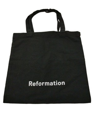 Reformation Damentasche schwarz 100% Baumwolle Beuteltasche