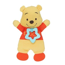 Disney Baby Winnie The Pooh Sensory Blanky with Crinkle and Teether Feet for