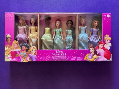 Disney Princess Story Sparkle Princess Fashion Dolls 7-Pk Gift Set - New in Box