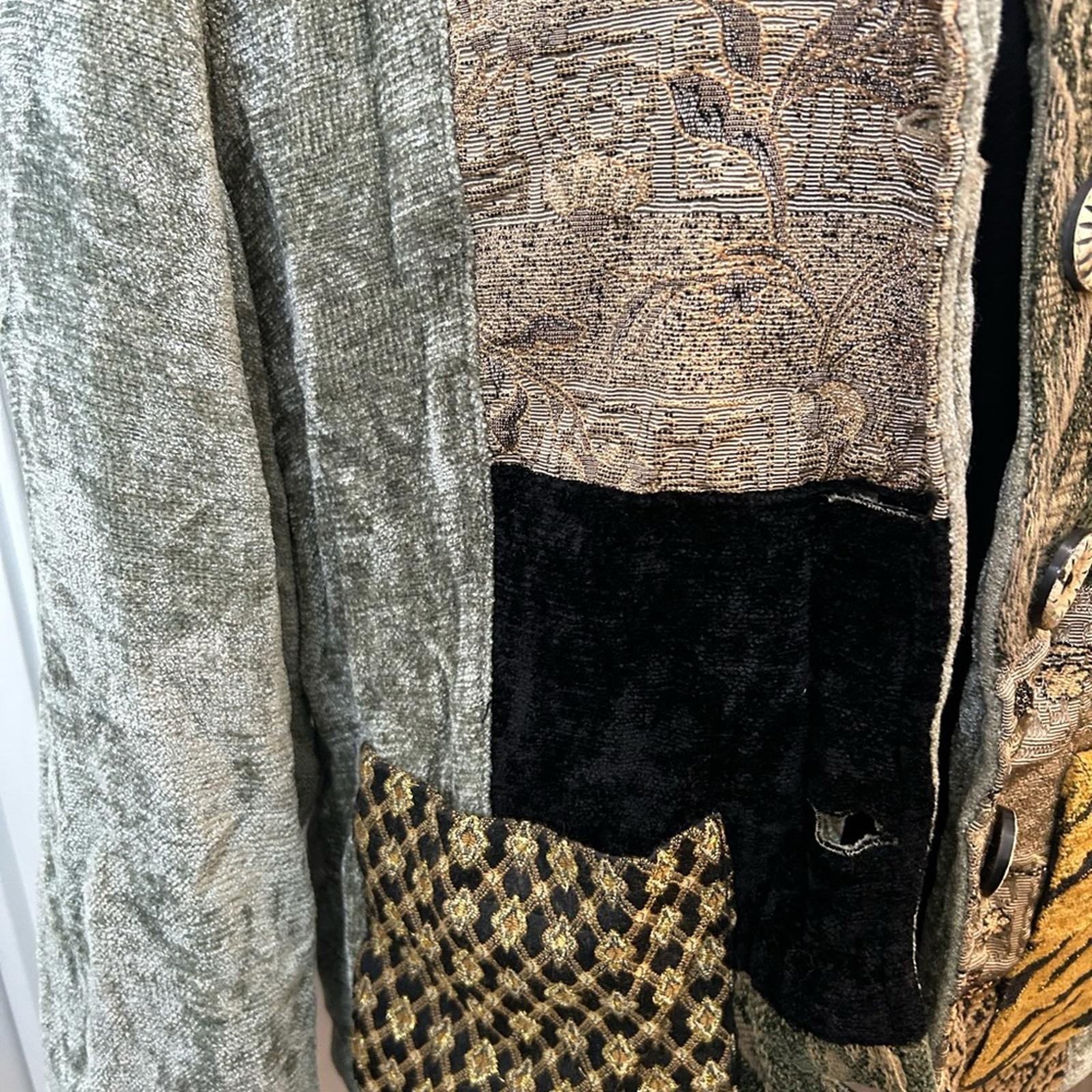 Chico's Patchwork Boho Jacket • Size 18 • Vintage… - image 3