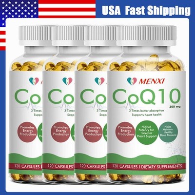 300mg Coenzyme Q-10 Antioxidant,Heart Health Support,Increase Energy, 120 Caps