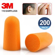 5-200 Pairs 3M 1100 Disposable Foam Ear Plug Noise Reducer Individual Wrap