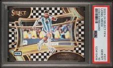 Lionel Messi Checkerboard SSP 2023-24 Panini Select FIFA Field Level 221 PSA 10