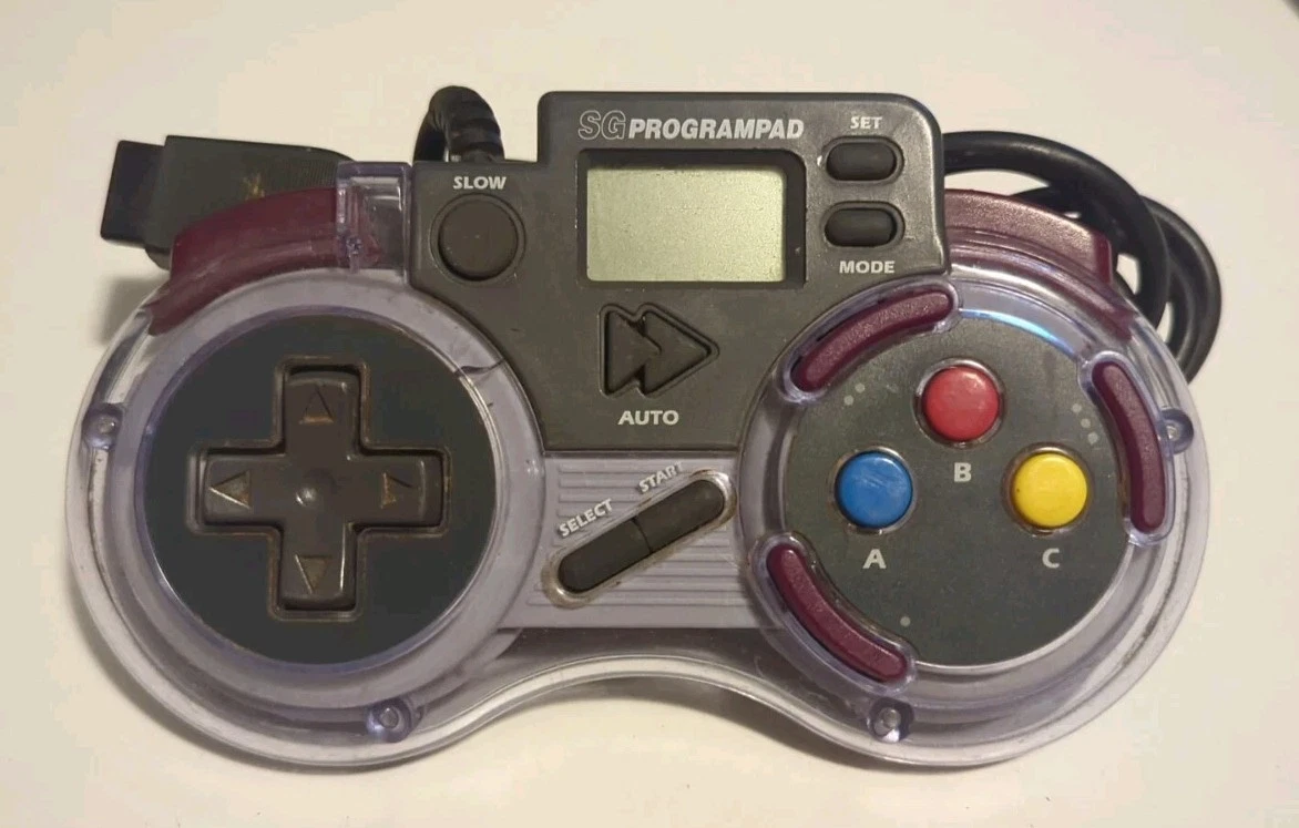Neuf Blockbuster 3 Bouton Manette W / Turbo Auto Fire Pour Sega Genesis