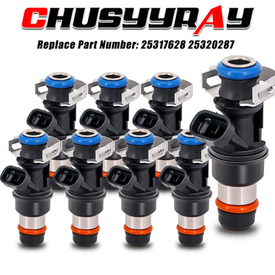 8Pcs 25317628 Fuel Injectors For GMC Sierra 3500 V8 6.0 2001-2006 2007