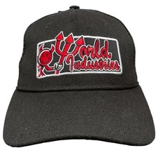 World Industries Boys Black Curved Bill Snapback Cap, Original, New With Tags