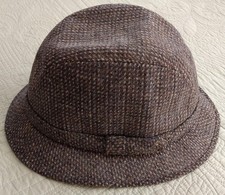 Vintage Stetson Men's Equalizer Fedora Wool Blend 71/4- 7 1/2" Brown