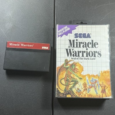 Vintage SEGA Miracle Warriors Master System RPG