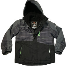 Free Country FC Xtreme Boys Ski Jacket Hooded Full Zip Pockets M 10/12