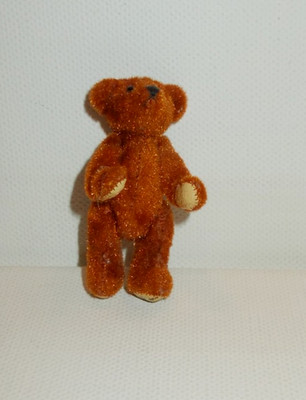 Hermann? Teddy-Bär USA ?gemarkt little bear braun winzig klein ca. 5 cm Sammler