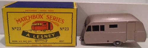 A Lesney PRODUCT Matchbox Series 1-75 #23 CARAVAN (CAMPER) W/Box MADE IN ENGLAND
