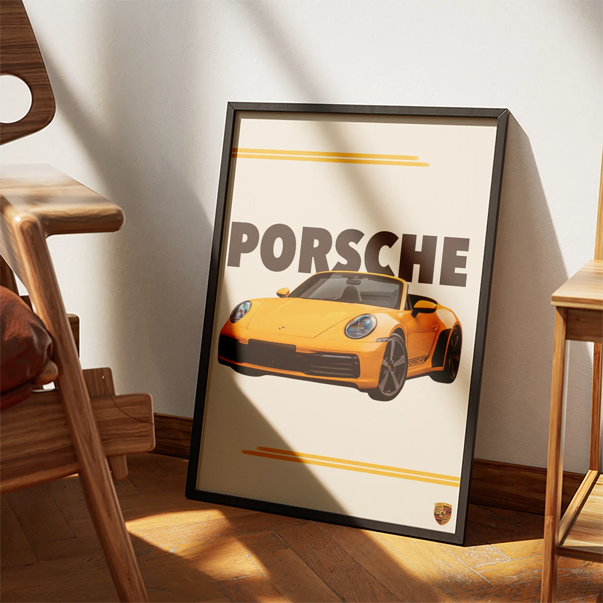 PORSCHE 911 CARRERA RS Leinwand Bild Vintage 901 Sportwagen Kunstdruck