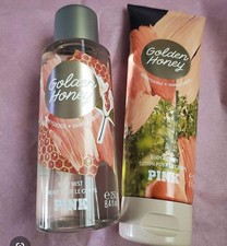 Victoria's Secret Golden Honey Body Mist And Body Lotion Set