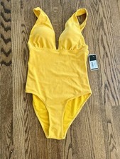 NWT 120 Juicy Couture Black Label One Piece Swimsuit Minor Imperfection
