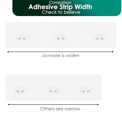 Shower Caddy Adhesive Replacement 3 Wire Hook 2 Pack Transparent 11 13/16"