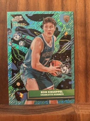 2025-26 Topps Cosmic Chrome Kon Knueppel RC #197 Aqua Equinox Refractor /199