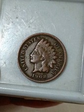 1908 INDIAN HEAD COPPER PENNY