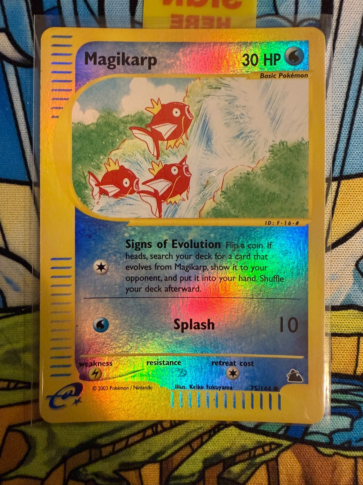 Magikarp 75/144  (Skyridge) 2003 NM Reverse Holo - Pokemon TCG