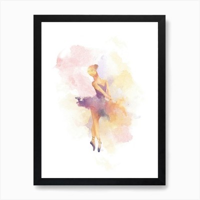 Balletttänzerin 2 Kunstdruck gerahmt Wandbild Poster Leinwanddruck Bild