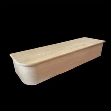 Solid Oak Right Hand Bullnose Stair Tread And Riser Kit 22x270x1000mm