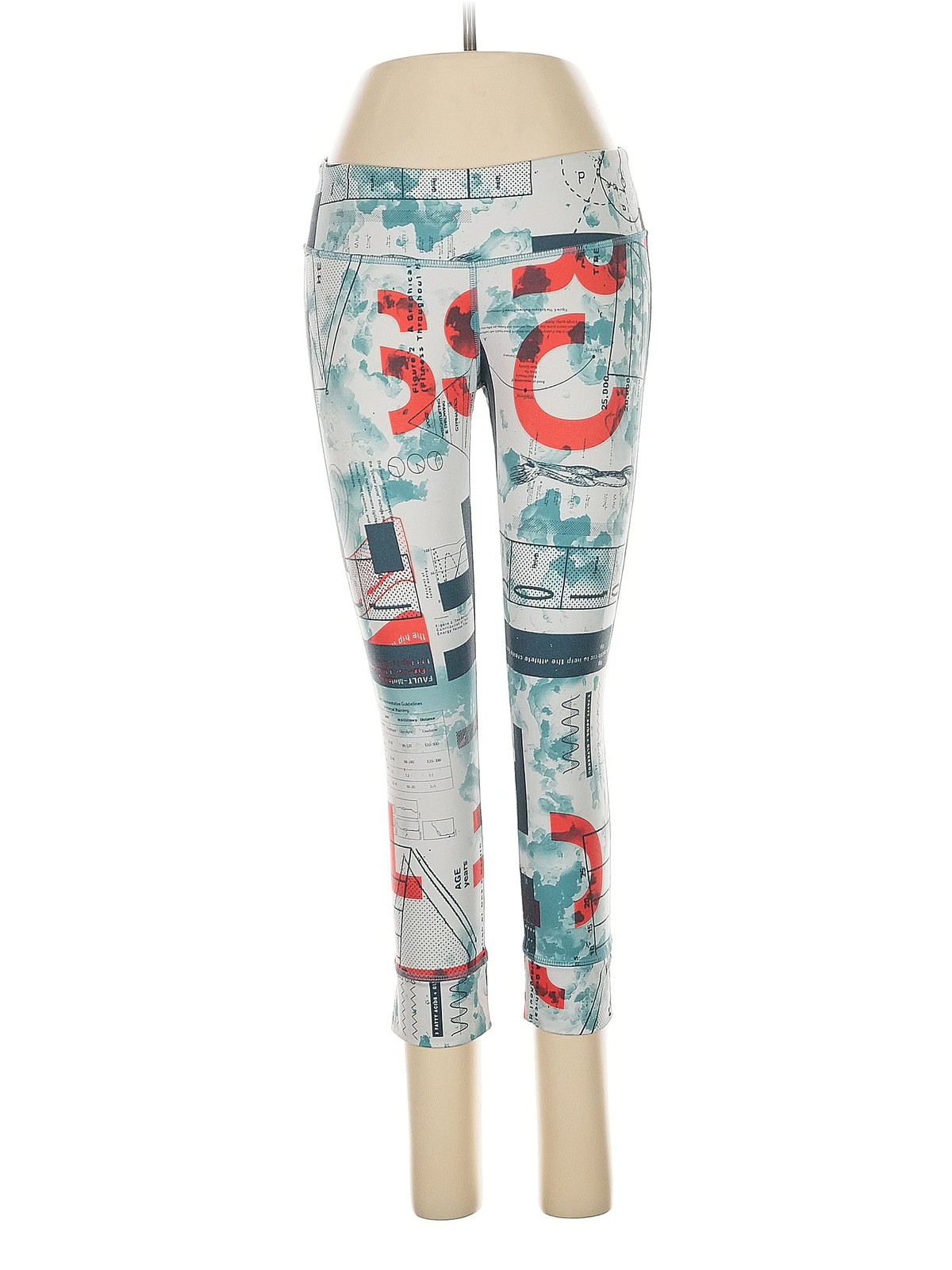 Reebok Women Blue Leggings M