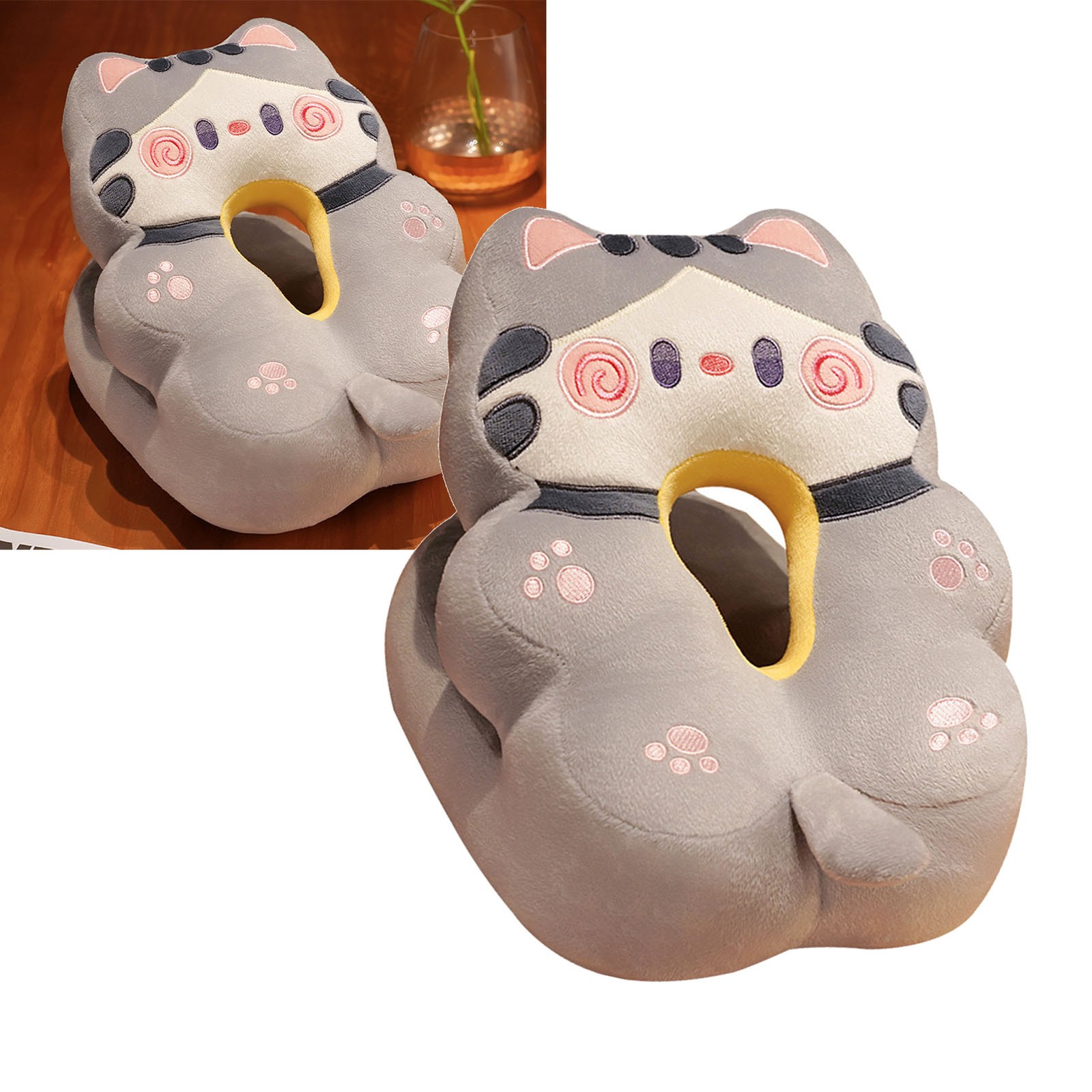 Ice Silk V Shaped Nap Pillow Napping Artifact Cute Animal Sleeping Pillow HG.