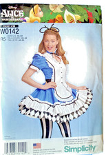 Simplicity W0142 Cosplay Pattern Alice in Wonderland Costume Sz 6-14 Uncut 2016