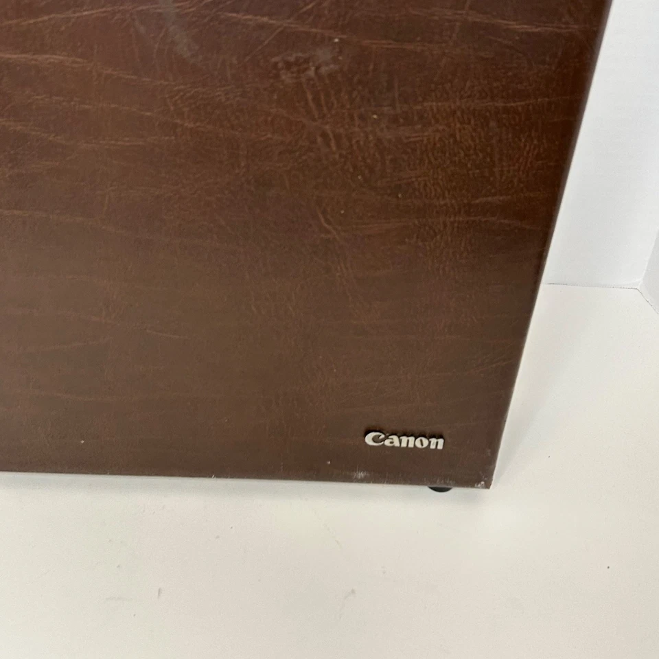 Estuche rígido vintage marrón para cámara Canon 14"x12 5/8"x4" Foto 3 de 4