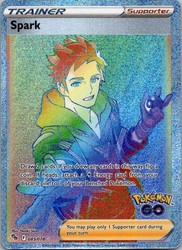 Spark 085/078 Rainbow Rare Secret Full Art Trainer Pokémon GO