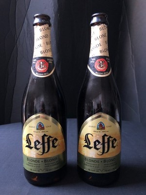 LEFFE BLONDE, Belgien, Belgique, 2 x 75cl/25,3oz, UK Brand Markings, 2017, rare