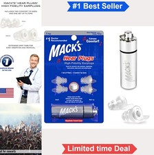 High Fidelity Ear Plugs for Concerts Musicians Motorcycles Noise Reduction 12dB