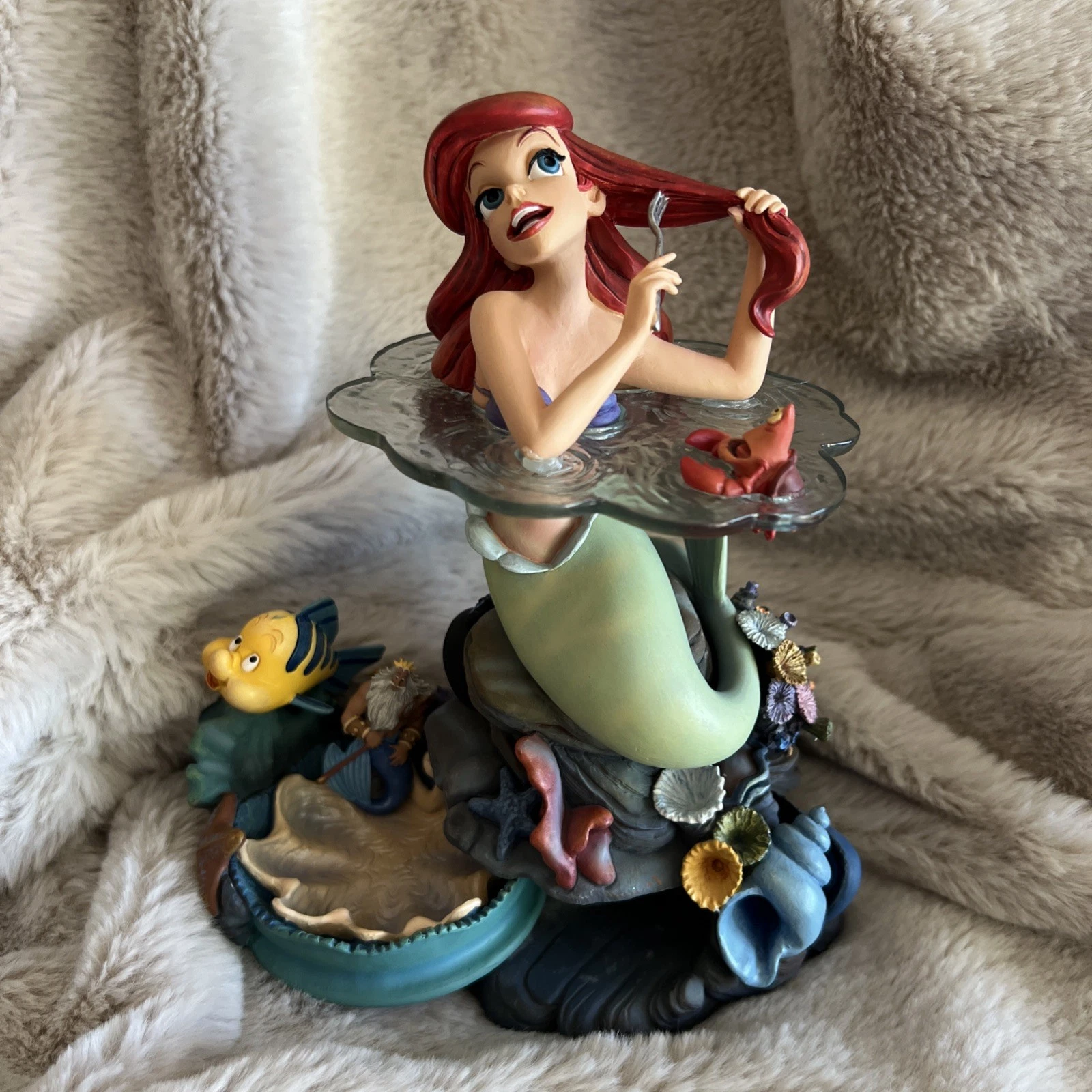 Markrita Disney Little Mermaid Figurine Trinket Box King Triton Pin