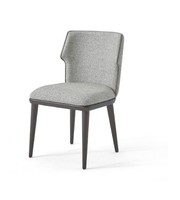Grau Stuhl Esszimmerstuhl Polsterstuhl Relaxstuhl Holzstuhl Designerstuhl