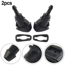 Nozzle Jet Wiper Washer 2pcs ABS Plastic Accessories Front Windshield Gaskets