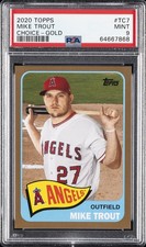 2020 TOPPS CHOICE GOLD #TC7 MIKE TROUT 33/50 PSA 9