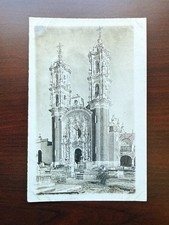 RPPC Postal Basílica de Nuestra Señora de Ocotlán, Tlaxcala, México